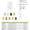 Zoo Hardware Door Hinges Stainless Steel Ball Bearing Grade 7 Certifire UKCA/CE 76mm Favo Satin Brass