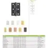 Zoo Hardware ZHSS232 Grade 7 Fire Door Hinge 76x50x2mm Satin Stainless Steel