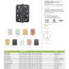 Zoo Hardware ZHSS243R-TRG Grade 13 Hinges - Ball Bearing 102mm x 76mm x 3mm Radius Corner - Tuscan Rose Gold