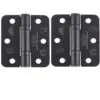 Zoo Hardware ZHSS7667R-MB Grade 11 Hinges - Ball Bearing 76mm x 67mm x 2.5mm Radius Corner - Matt Black
