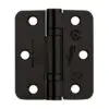 Zoo Hardware ZHSS7667S-PCB Grade 11 Hinges - Ball Bearing 76mm x 67mm x 2.5mm Square Corner - Powder Coated Black