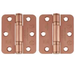 Zoo Hardware ZHSS7667R-TRG Grade 11 Hinges - Ball Bearing 76mm x 67mm x 2.5mm Radius Corner - Tuscan Rose Gold