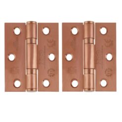 Zoo Hardware ZHSS7667S-PVDBZ Grade 11 Hinges - Ball Bearing 76mm x 67mm x 2.5mm Square Corner - PVD Bronze