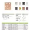 Zoo Hardware ZHSS7667S-PVDBZ Grade 11 Hinges - Ball Bearing 76mm x 67mm x 2.5mm Square Corner - PVD Bronze