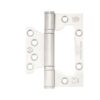 Zoo Hardware Flush / Interleaf Hinge Pair - CE/UKCA - Grade 11 - Powder Coat White ZHSSFH-243S-PCW