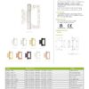 Zoo Hardware Flush / Interleaf Hinge Pair - CE/UKCA - Grade 11- Polished Stainless Steel ZHSSFH-243S-P