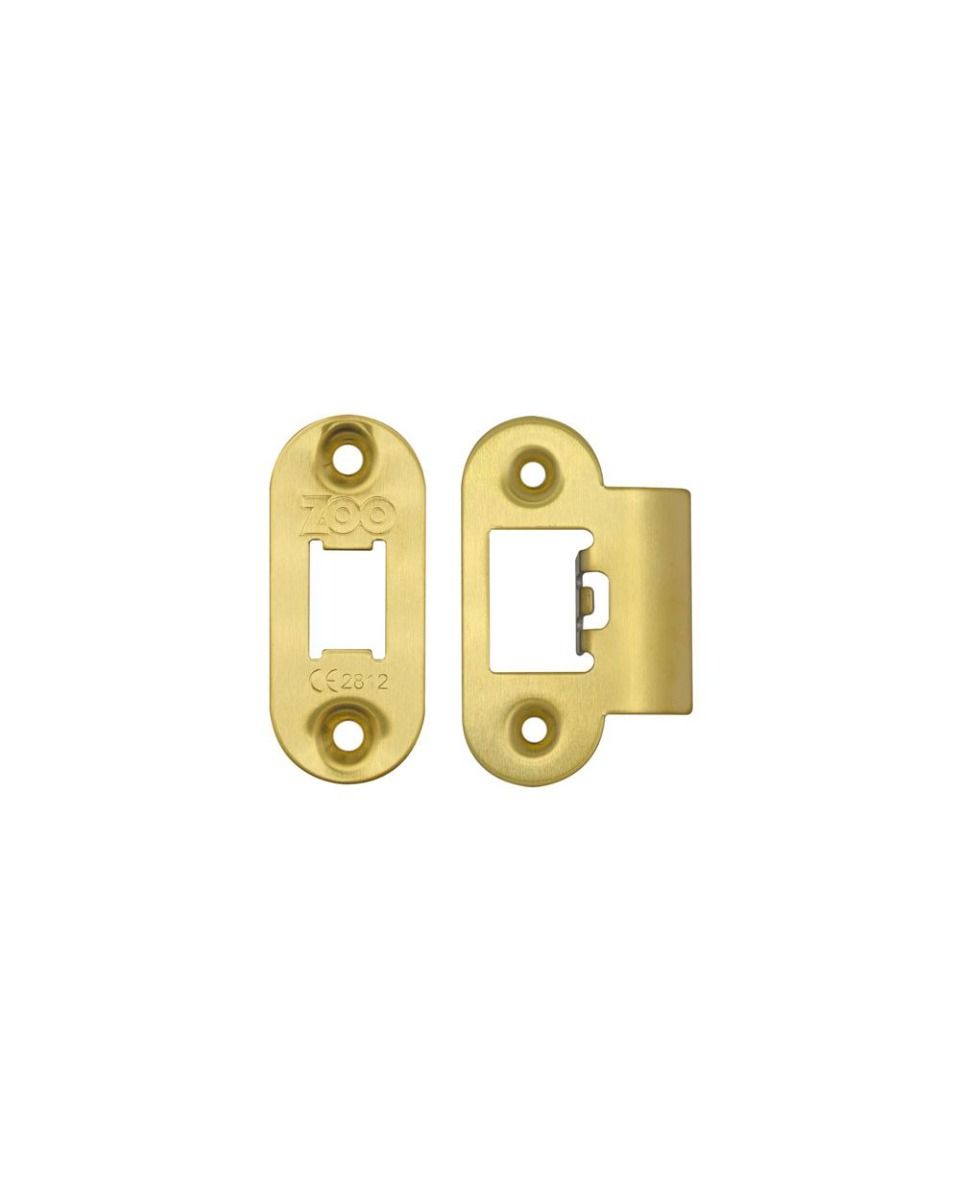 Zoo Hardware ZLAP01-PVDSB Spare Sq.Acc Pk for Heavy Duty Tubular Latch - PVD Satin Brass