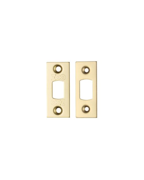 Zoo Hardware ZLAP02-PVDSB Spare Sq.Acc Pk for Heavy Duty Tubular Deadbolts - PVD Satin Brass