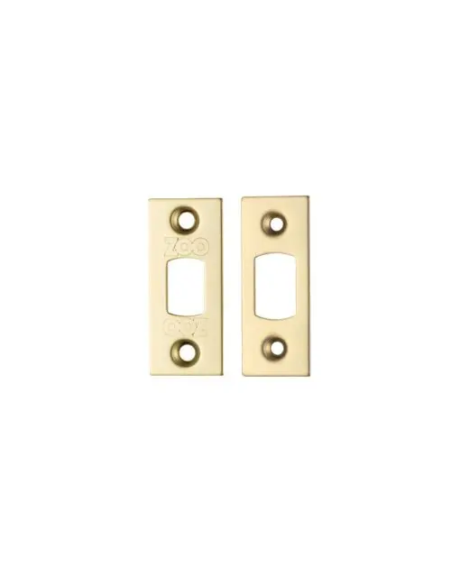Zoo Hardware ZLAP02-PVDSB Spare Sq.Acc Pk for Heavy Duty Tubular Deadbolts - PVD Satin Brass