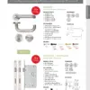 Zoo Hardware ZCS030LL-PVDSB 19mm Lift to Lock Tubular Return to Door Door Handle set -Push On Rose - Grade 304 - PVDSB Pvd Satin Brass