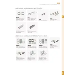 Zoo Hardware SP30 Spare Heso Spindle Pack - 2 x heso grubs, 1 x heso spindle 100mm long and allan key Silver