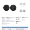 Zoo Hardware ZPA004-MB Turn & Release on Round Rose Black