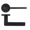 Zoo Hardware ZPA010-MB Leon Door Handle on Rose Black