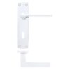 Zoo Hardware ZPA011-CP Leon Door Handle on Lock Backplate Polished Chrome
