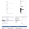 Zoo Hardware ZPA011-SC Leon Door Handle on Lock Backplate Satin Chrome