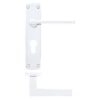 Zoo Hardware ZPA011EP-CP Leon Door Handle on Euro Backplate Polished Chrome