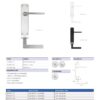 Zoo Hardware ZPA012-CP Leon Door Handle on Latch Backplate Polished Chrome