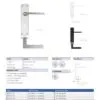 Zoo Hardware ZPA012-CP Leon Door Handle on Latch Backplate Polished Chrome