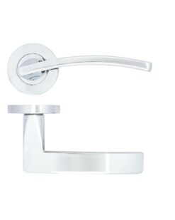 Zoo Hardware ZPA030-CP Toledo Door Handle on Rose Polished Chrome