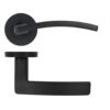 Zoo Hardware ZPA030-MB Toledo Door Handle on Rose Black