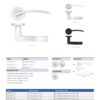 Zoo Hardware ZPA030-CP Toledo Door Handle on Rose Polished Chrome