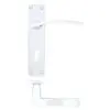Zoo Hardware ZPA031-CP Toledo Door Handle on Lock Backplate Polished Chrome