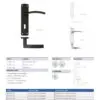 Zoo Hardware ZPA031-CP Toledo Door Handle on Lock Backplate Polished Chrome
