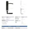 Zoo Hardware ZPA033-CP Toledo Door Handle on Bathroom Backplate Polished Chrome