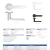 Zoo Hardware ZPA040-CP Valencia Door Handle on Rose Polished Chrome