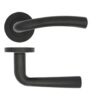 Zoo Hardware ZPA050-MB Seville Door Handle on Rose Black