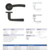 Zoo Hardware ZPA050-SC Seville Door Handle on Rose Satin Chrome