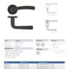 Zoo Hardware ZPA050-CP Seville Door Handle on Rose Polished Chrome