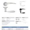 Zoo Hardware ZPA070-CP Merida Door Handle on Rose