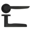 Zoo Hardware ZPA080-MB Vigo Door Handle on Rose Black