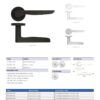 Zoo Hardware ZPA080-CP Vigo Door Handle on Rose Polished Chrome