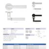 Zoo Hardware ZPA090-CP Bilbao Door Handle on Rose Polished Chrome