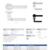 Zoo Hardware ZPA090-CP Bilbao Door Handle on Rose Polished Chrome