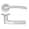 Zoo Hardware ZPA100-SC Andorra Door Handle on Rose Satin Chrome