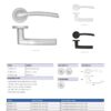 Zoo Hardware ZPA100-SC Andorra Door Handle on Rose Satin Chrome