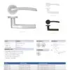 Zoo Hardware ZPA100-MB Andorra Door Handle on Rose Matt Black