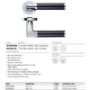 Zoo Hardware ZPZ030-FSB Milan Door Handle - Screw On Rose Pvd Satin Brass