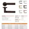 Zoo Hardware ZPZ030-ETB Milan Door Handle - Screw On Rose Pvd Bronze