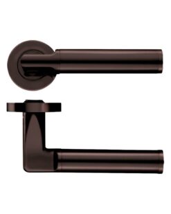 Zoo Hardware ZPZ030-ETB Milan Door Handle - Screw On Rose Pvd Bronze