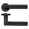Zoo Hardware ZPZ030-OMB Milan Door Handle - Screw on Rose Matt Black