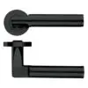 Zoo Hardware ZPZ030-OMB Milan Door Handle - Screw on Rose Matt Black