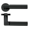 Zoo Hardware ZPZ030-OMB Milan Door Handle - Screw on Rose Matt Black