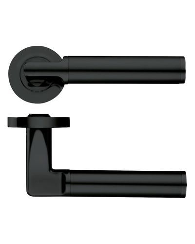 Zoo Hardware ZPZ030-OMB Milan Door Handle - Screw on Rose Matt Black