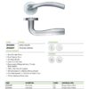 Zoo Hardware ZPZ050-TRG Siena Door Handle - Screw On Rose - Tuscan Rose Gold