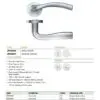Zoo Hardware ZPZ050-FSB Siena Door Handle - Screw On Rose - Favo Satin Brass