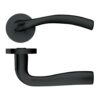 Zoo Hardware ZPZ050-OMB Siena Door Handle - Screw On Rose - Oscuro Matt Black